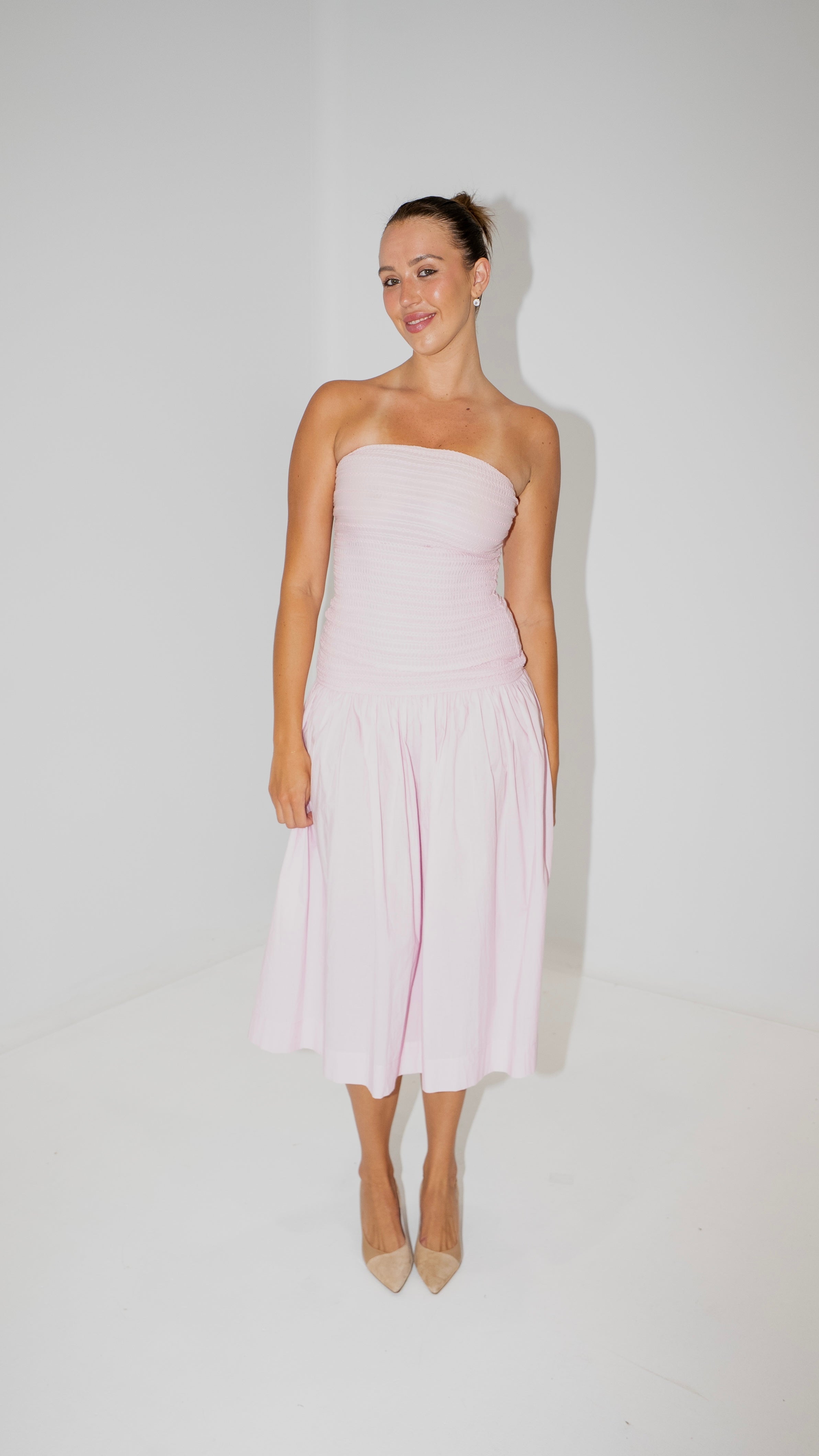 By Johnny Pink Midi Dress